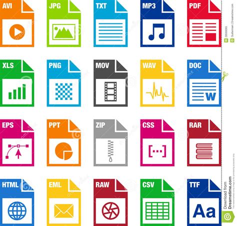 File format icons stock vector. Image of icons, applications - 28568065