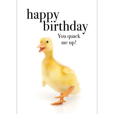Duck Mini Card Happy Birthday Affirmations Publishing House