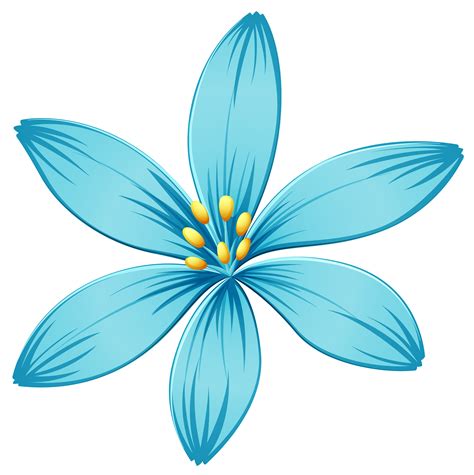 Blue Flower Clipart Png Digital Download Craft Supplies And Tools Paper
