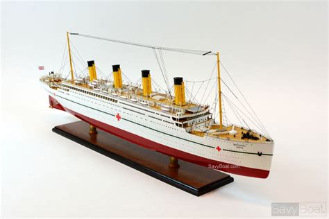 Hmhs Britannic Handcrafted Wooden Ship Model Savyboat