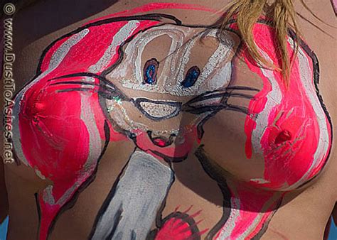 Smiling Cat Body Painting Dust To Ashes