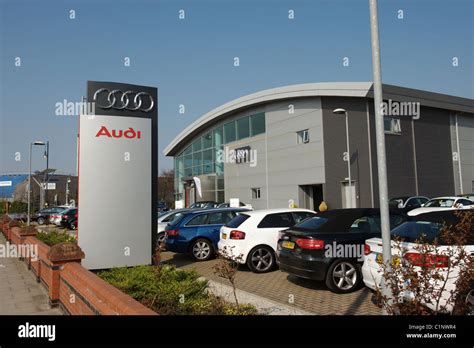 Liverpool Audi Car Dealership 41 Sandhills Lane Liverpool Stock Photo