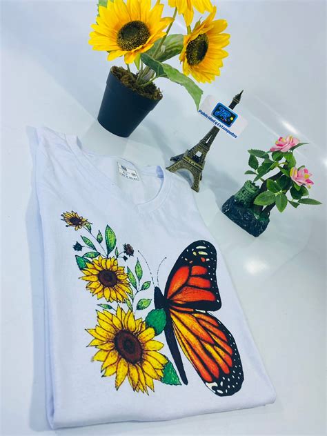 Camisetas Personalizadas Estampadas Con Mariposas Jr Publicidad Y