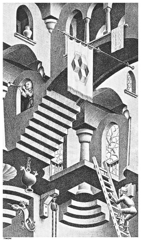 M C Escher 1898 1972 Optical Illusions Art