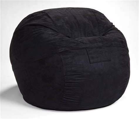Bean Bag Chair With Removable Cover In Black
