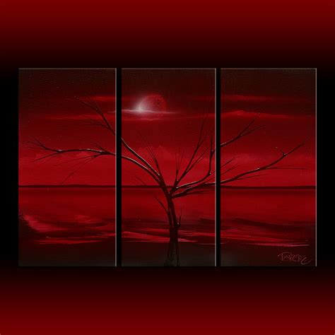 Red Abstract Theo Dapore Red Landscape Black Red Art Original Dapores Blog