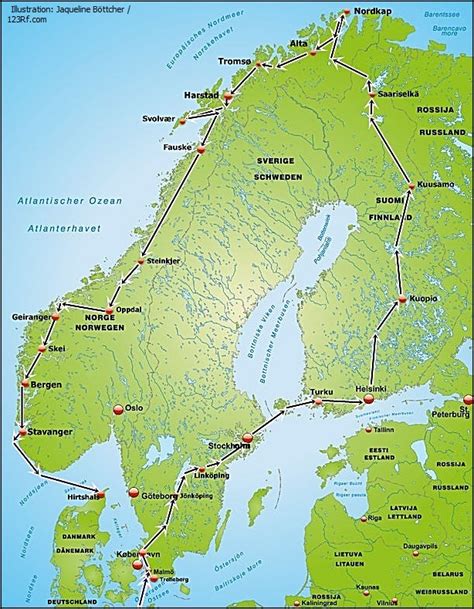 Skandinavienreise Nordkap Traumreise Schweden Finnland Norwegen