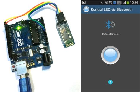 Kontrol Nyala Led Arduino Via Bluetooth Android