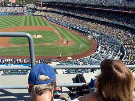 Dodger Stadium Section 11rs Row B Seat 19 Los Angeles Dodgers Vs