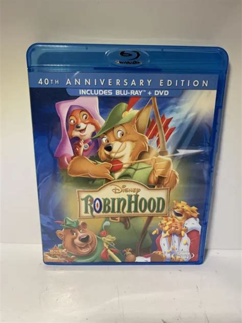 ROBIN HOOD BLURAY Dvd Disney Robinhood Th Anniversary OOP Tested PicClick