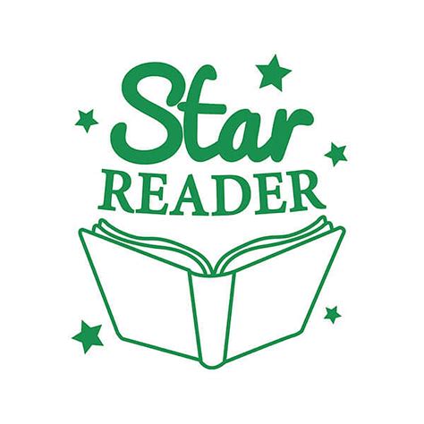 Star Reader Stamper Literacy Teacher Stamp 25mm