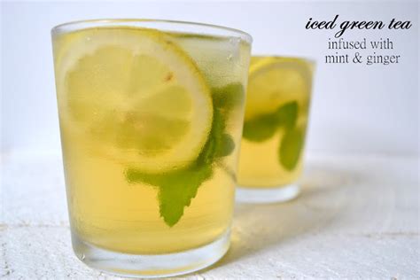 Heart Of Gold Iced Green Tea Infused With Fresh Mint And Ginger
