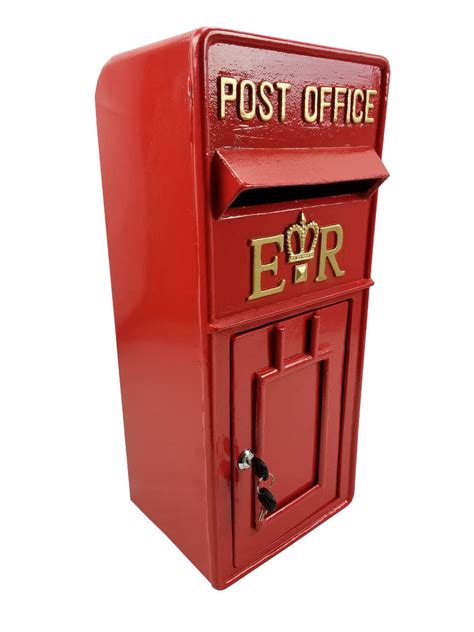 Replica Wall Mounted Royal Mail Er Post Box Or Letter Box Red