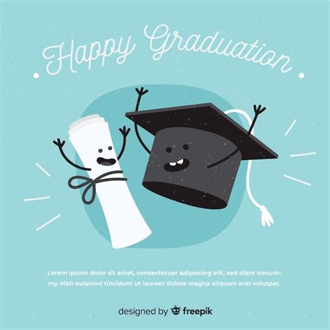 Fondo De Feliz Graduacion Con Birrete Y Diploma Vector Gratis Images