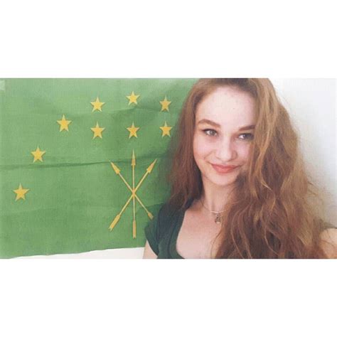 A Circassian Girl With Her Flag Çerkes Kızı черкешенка Tcherkesse