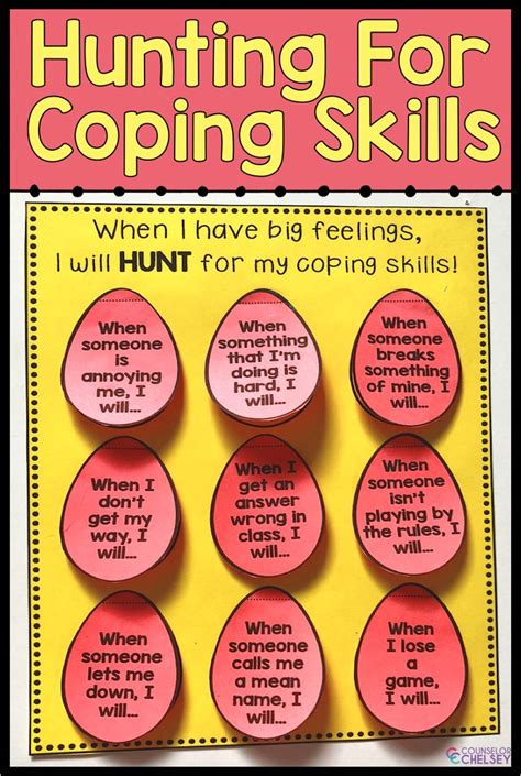 Coping Skills Activities For Easter Or Spring School Counseling Lessons