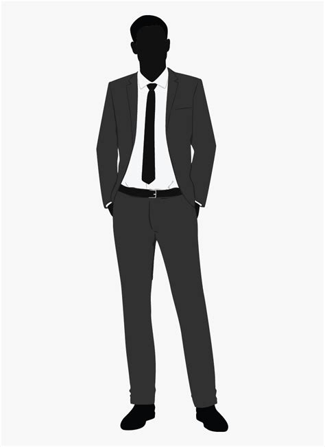 Business Man Silhouette Png Fashion Man Silhouette Transparent Png