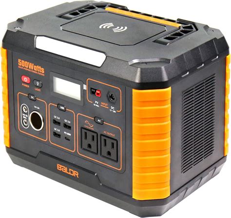 Baldr Portable Power Station 500w 519wh Outdoor Solar