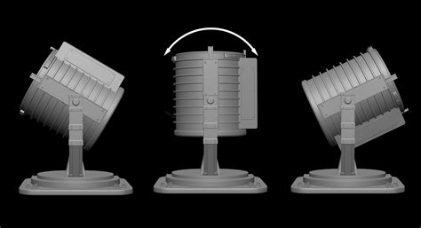 Artstation Batman Signal Searchlight Lamp 3d Model Miniature Assembly