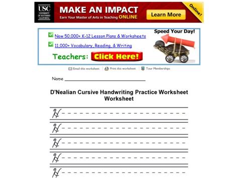 Dnealian Cursive Handwriting Practice Worksheet Upper Case H