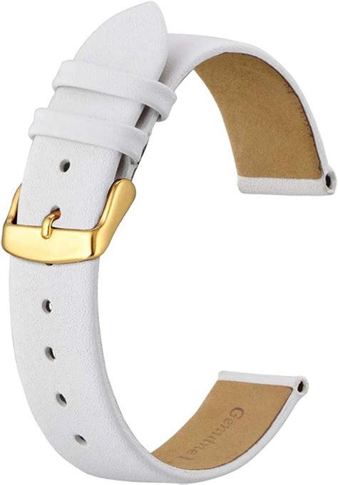 leather watch strap for women 14 16 18 20mm watch strap leather watch strap with stainless steel