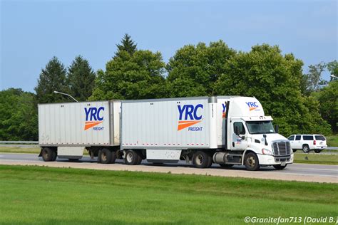 Yrc Freight Freightliner Cascadia With Doubles Trucks Buses
