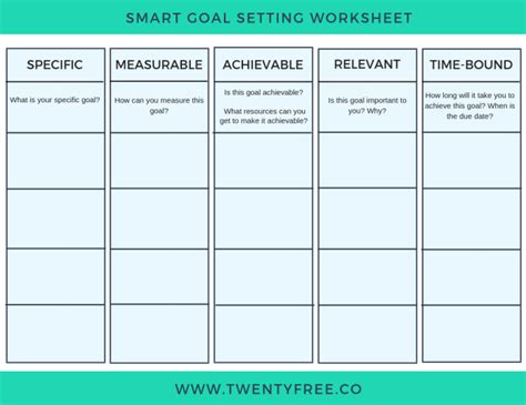 6 Simple Smart Goal Templates To Make Goal Setting Insanely Easy And