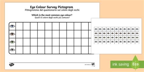 Eye Colour Survey Pictogram Englishitalian Eye Colour Survey Pictogram