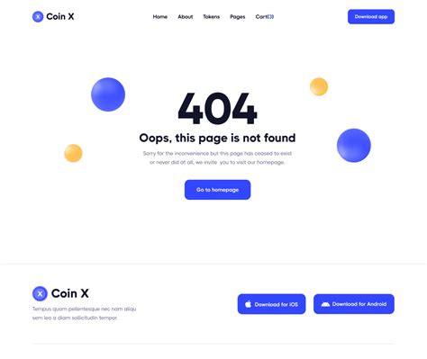 Coin X Webflow Ecommerce Website Template