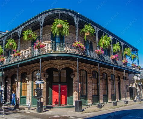 French Quarter Architecture In New Orleans Louisiana House In French