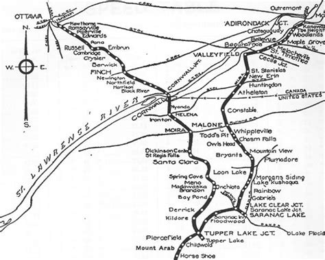 Athelstan MontrÉal Québec Cartes De New York Central Railroad