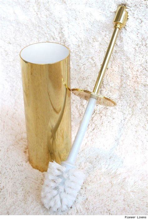 24 Carat Gold Plated Toilet Brush Toilet Brush Holder Toilet Brush