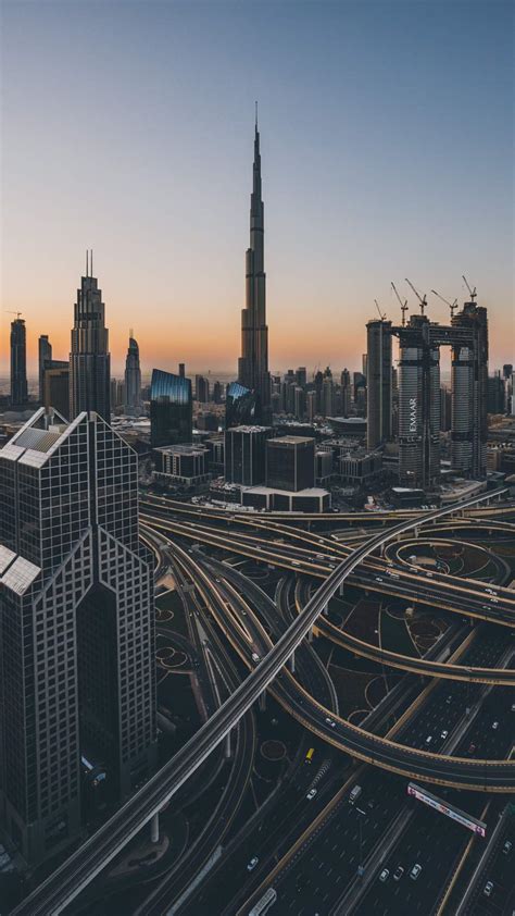 Dubai City Sunset Iphone Wallpaper Iphone Wallpapers
