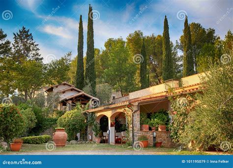 Traditional Italian Villa Tuscany Italy Stock Image Image Of