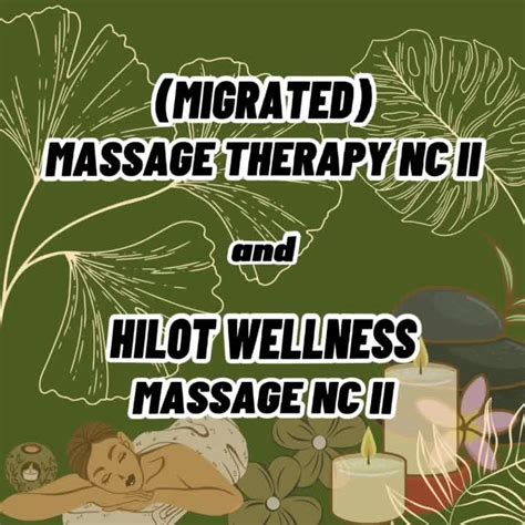 Massage Therapy Nc Ii And Hilot Wellness Massage Nc Ii Doing The