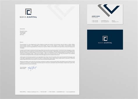 If the cheque issued to your insurance company or loans emi in this case. Elegant, Upmarket, Investment Banking Letterhead Design ...