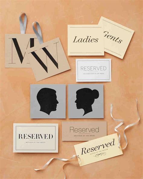 Wedding Signs And Banners Clip Art And Templates Martha Stewart Weddings
