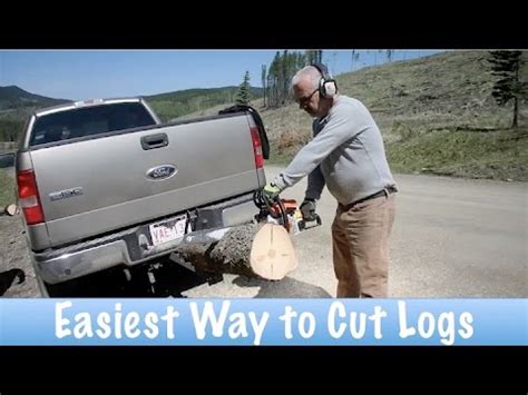 Wood heating is good heating. Easiest Way to Cut Logs for Firewood How To - YouTube
