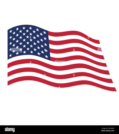 Accurate Correct Flying Waving Usa Flag Of United States Of America