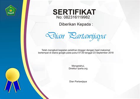 Editable certificate templates ready for you to download and customize for any occasion. Template Desain Sertifikat Kosong Keren - IFO - Situs ...