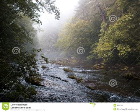 Rural River In Early Fall Stock Image Image Of Landscape 4687391
