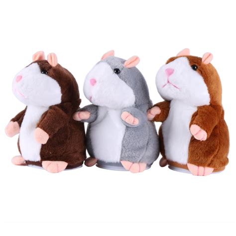 1pcs Lovely Talking Hamster Plush Toy Sound Record Speaking Hamster