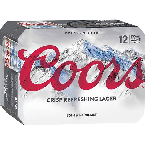 Coors Beer Cans 355ml X 24 Case Woolworths