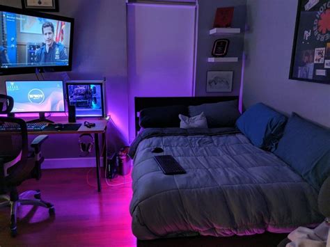 50 Awesome Gaming Room Setups 2020 Gamers Guide Bedroom Setup