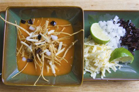 Rick Bayless Toasted Tortilla Soup With Fresh Cheese And Chile Pasilla
