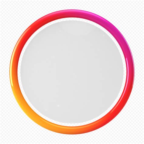 3d Instagram Story Profile Circle Frame Border Png Pxpng