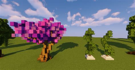 12 Awesome Custom Tree Designs Minecraft Map
