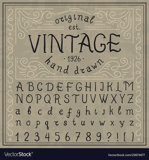 Vintage Whiskey Letters By Vintage Font Lab Thehungry