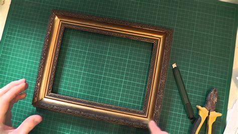 How To Restore And Reuse Old Picture Frames Youtube