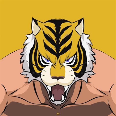 Tiger Mask W Tiger Mask Tiger Art Tiger Drawing
